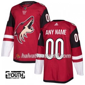 Lasten NHL Arizona Coyotes Pelipaita Custom Adidas 2017-2018 Maroon Authentic